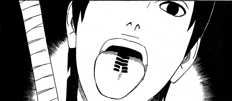 The tattoo on Sai's tongue is a seal that instantly renders his body useless 