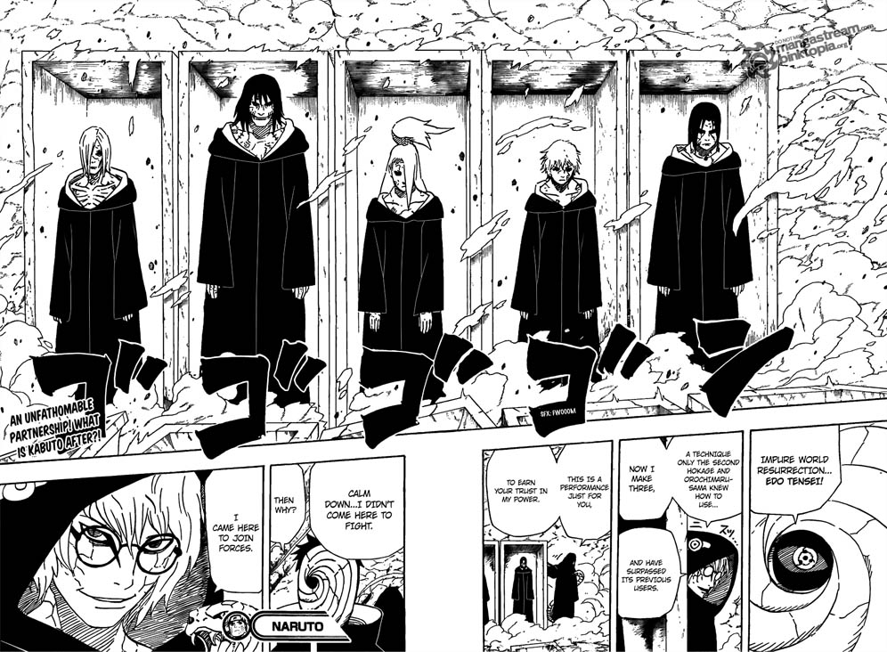 Pq os membros da Akatsuki foram revividos com roupas diferentes? Naruto489-2
