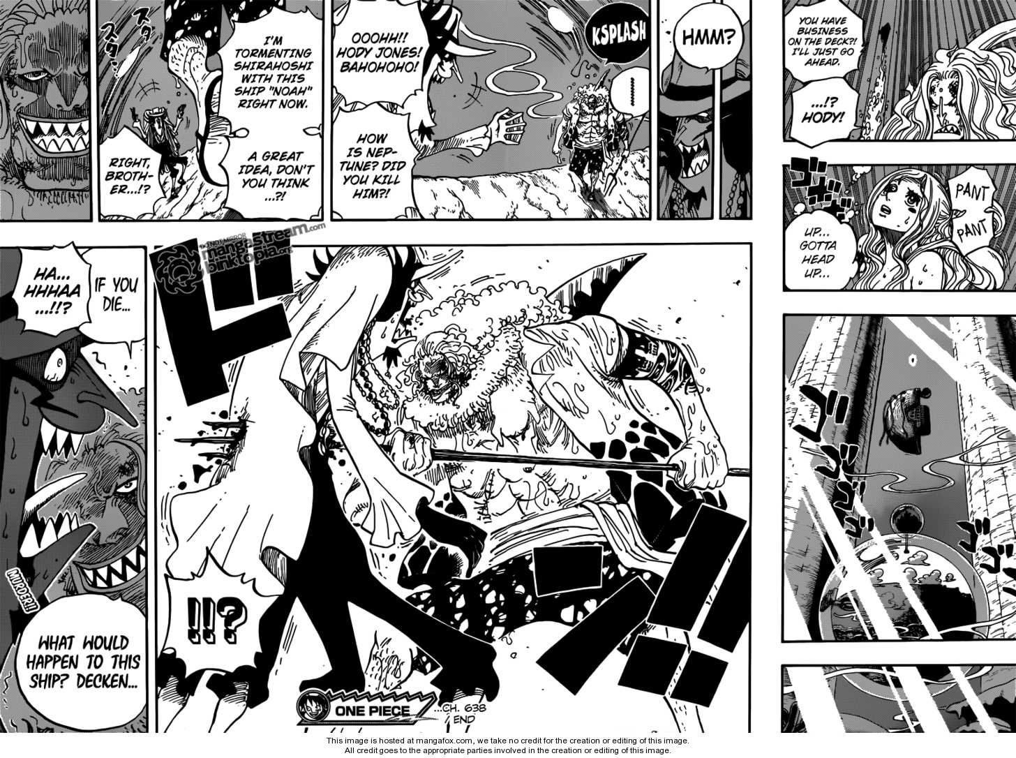 One Piece Chapter 638 Hody The Coward Shannaro